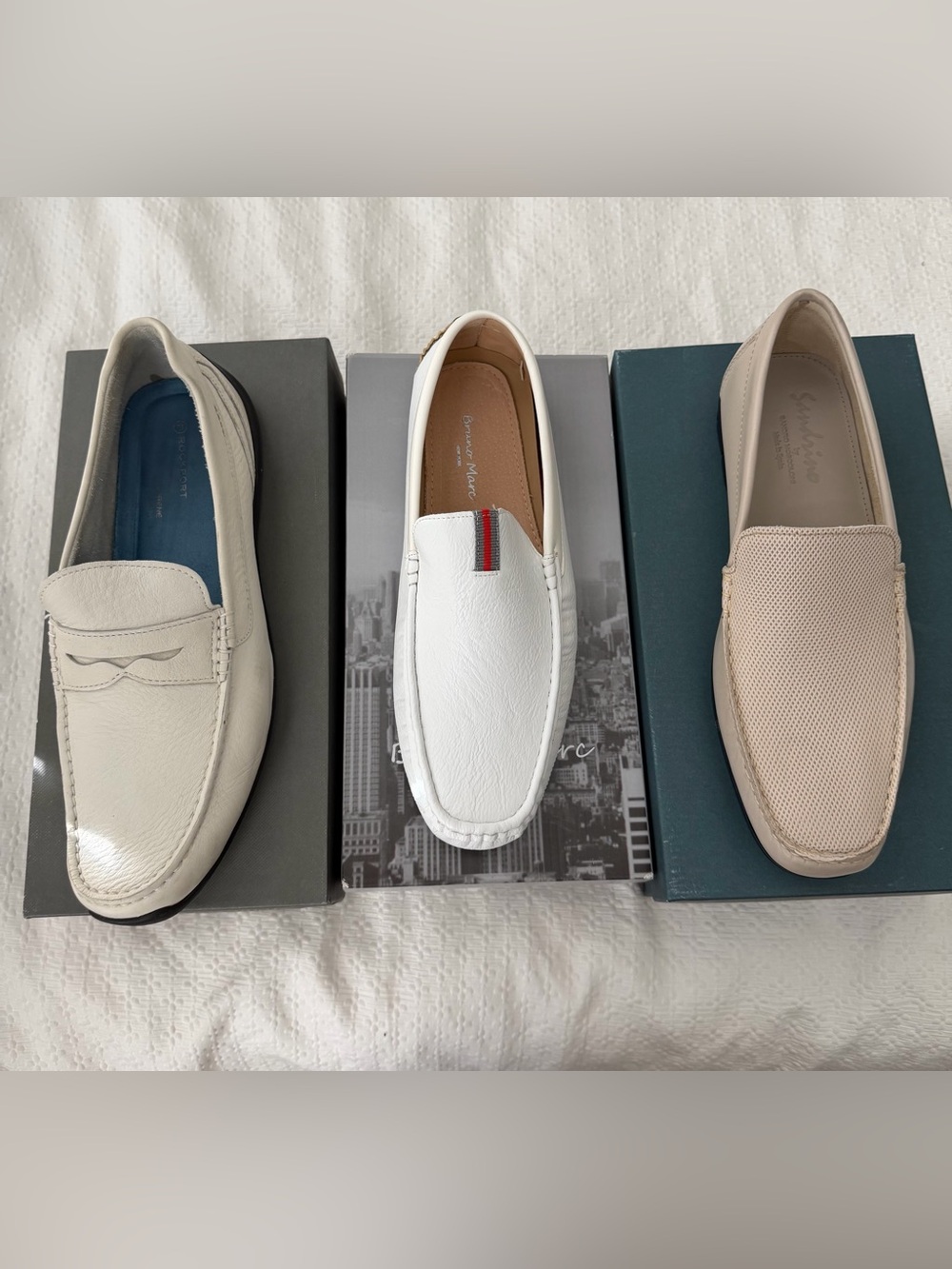 Men’s Size 12 Loafers Shoe Lot – Rockport, Bruno Marc & Sandro Moscoloni